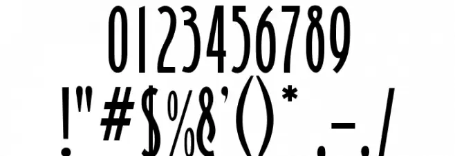 OPTIBinnerGothic Font OTHER CHARS