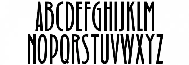 OPTIBinnerGothic Schriftart Groß