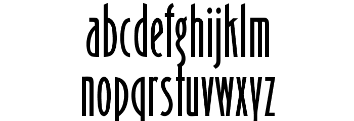 OPTIBinnerGothic Font LOWERCASE