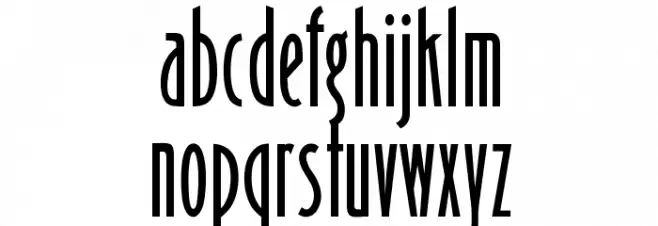 OPTIBinnerGothic 字体 小写