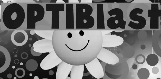 OPTIBlast Font examples