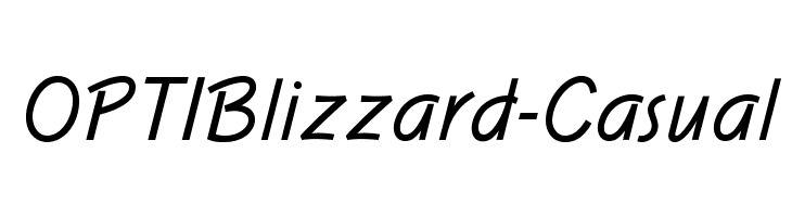OPTIBlizzard-Casual  Frei Schriftart Herunterladen