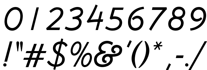 OPTIBlizzard-Casual Font OTHER CHARS