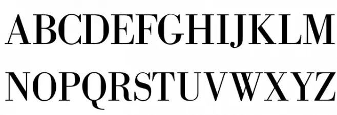 OPTIBodoni-Antiqua Font UPPERCASE