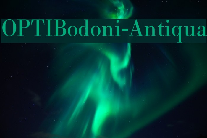 OPTIBodoni-Antiqua Schriftart examples