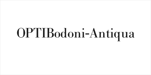 OPTIBodoni-Antiqua Logo