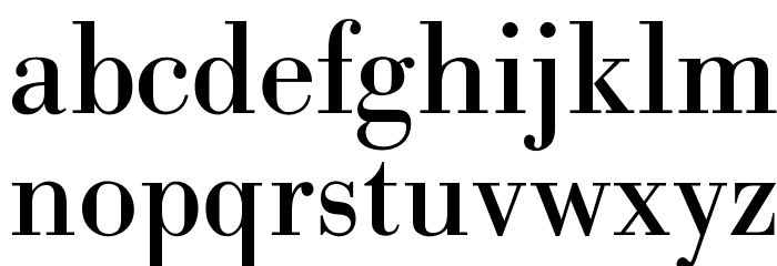 OPTIBodoni-Antiqua Schriftart Kleinbuchstaben