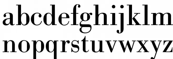 OPTIBodoni-Antiqua Font LOWERCASE