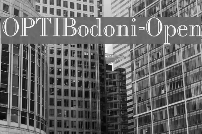 OPTIBodoni-Open Font examples