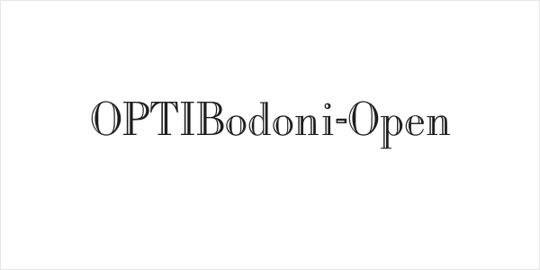 OPTIBodoni-Open Logo
