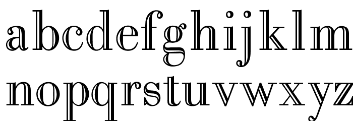 OPTIBodoni-Open Font LOWERCASE