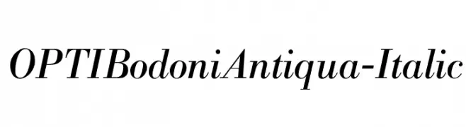 OPTIBodoniAntiqua-Italic  les polices de caractères gratuit tlcharger
