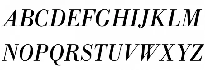 OPTIBodoniAntiqua-Italic خط أحرف كبيرة