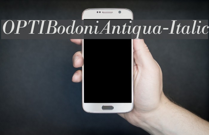 OPTIBodoniAntiqua-Italic Font examples