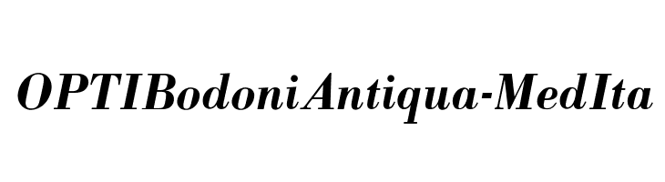 OPTIBodoniAntiqua-MedIta Font