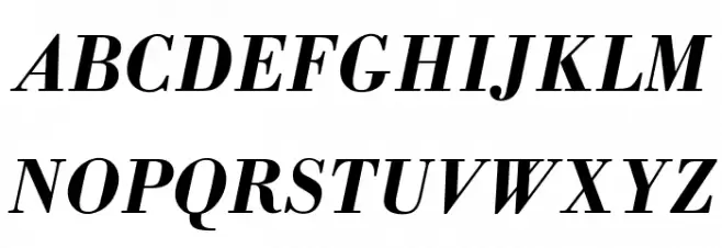 OPTIBodoniAntiqua-MedIta Font Litere mari