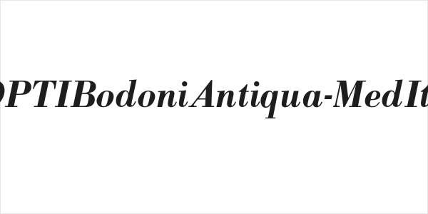 OPTIBodoniAntiqua-MedIta Logo