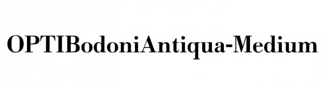 OPTIBodoniAntiqua-Medium  les polices de caractères gratuit tlcharger