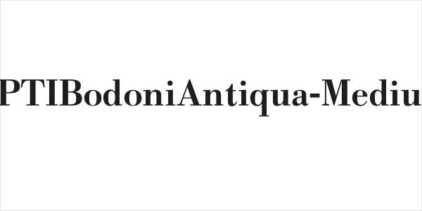 OPTIBodoniAntiqua-Medium Logo