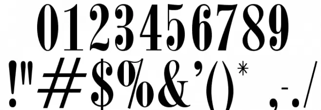 OPTIBodoniCampanileFive Font OTHER CHARS