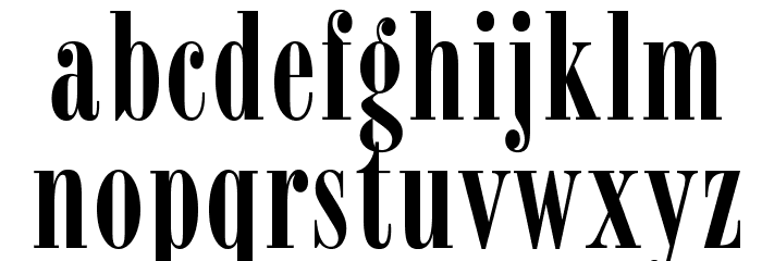 OPTIBodoniCampanileFive Font LOWERCASE