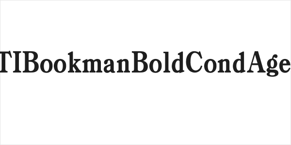 OPTIBookmanBoldCondAgency Logo