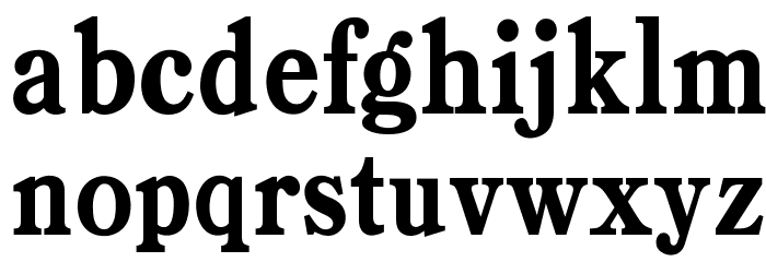 OPTIBookmanBoldCondAgency Font LOWERCASE