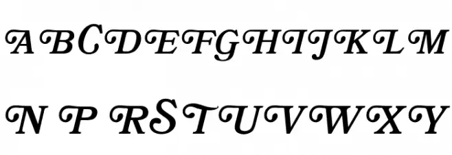 OPTIBookmanBoldItaSwashSup Schriftart Groß