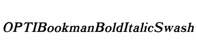 OPTIBookmanBoldItalicSwash  font caratteri gratis