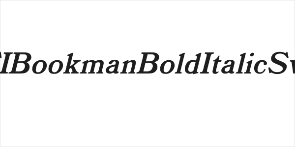 OPTIBookmanBoldItalicSwash Logo