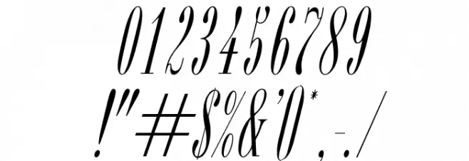 OPTIBorDen-Italic Font OTHER CHARS