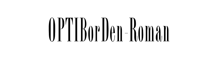 OPTIBorDen-Roman  Скачать бесплатные шрифты