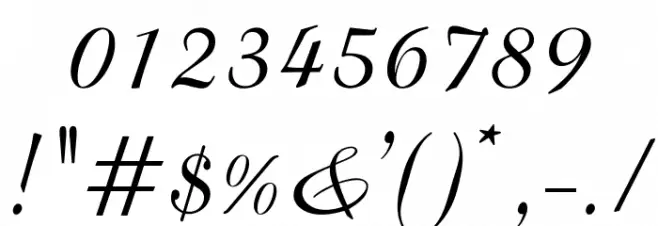 OPTIBrandenburg Font OTHER CHARS