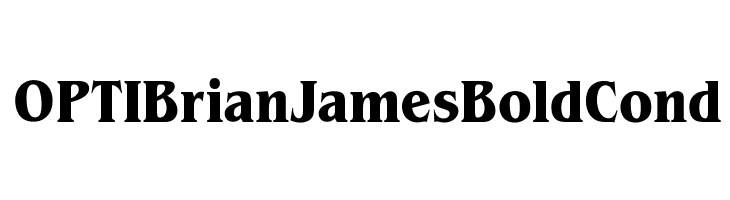 OPTIBrianJamesBoldCond Font