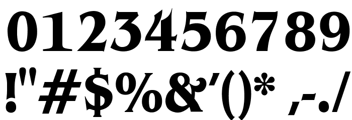 OPTIBrianJamesBoldCond Font OTHER CHARS