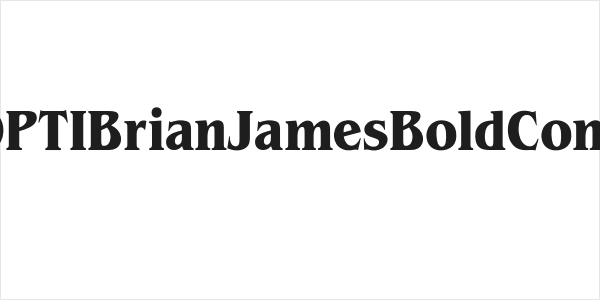 OPTIBrianJamesBoldCond Logo