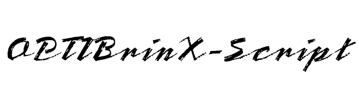 OPTIBrinX-Script Шрифта