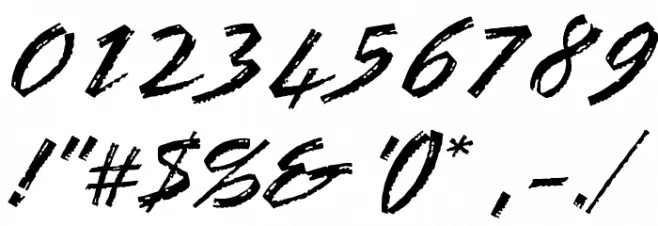 OPTIBrinX-Script Font OTHER CHARS