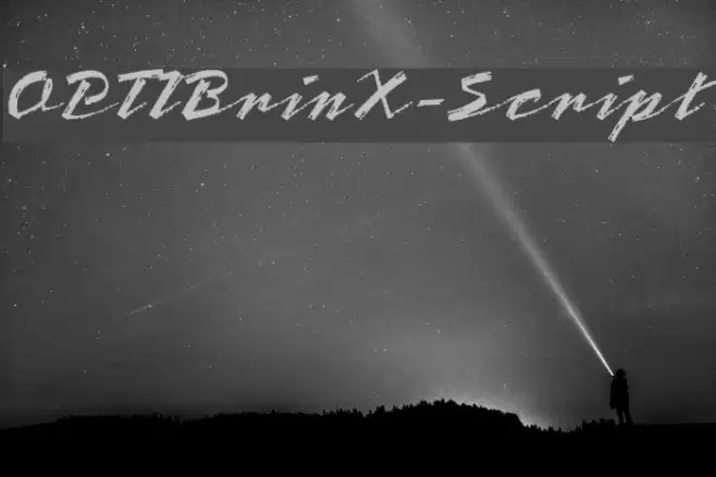 OPTIBrinX-Script Font examples
