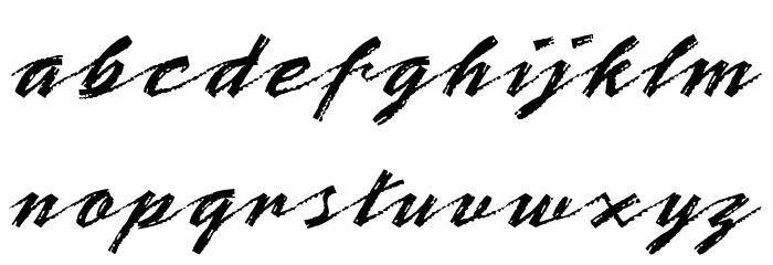 OPTIBrinX-Script Font LOWERCASE