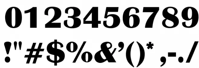 OPTIBritannic-Bold Font OTHER CHARS