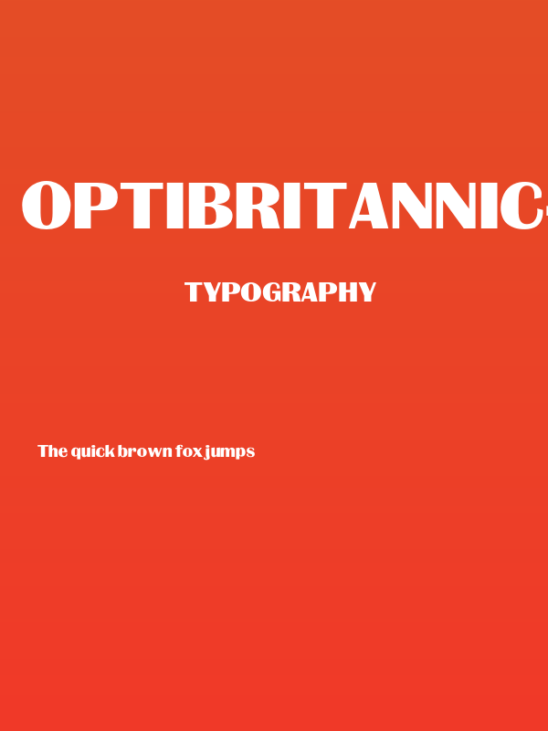 OPTIBritannic-Bold Poster