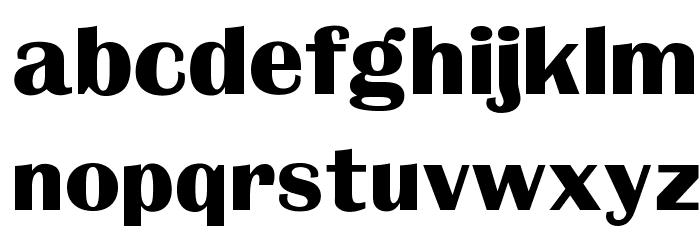 OPTIBritannic-Bold Font LOWERCASE
