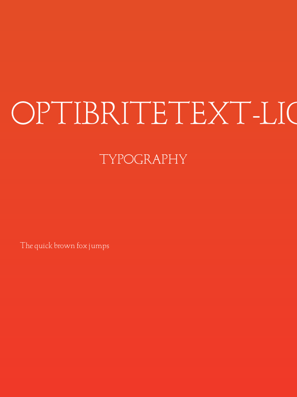OPTIBriteText-Light Poster