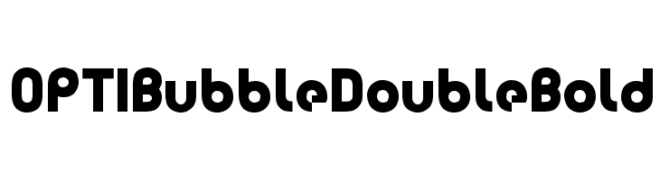 OPTIBubbleDoubleBold Font