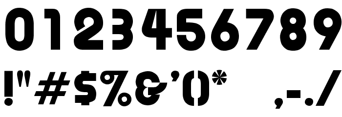 OPTIBubbleDoubleBold Font OTHER CHARS
