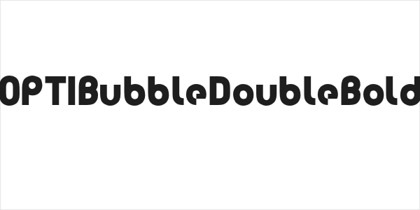 OPTIBubbleDoubleBold Logo