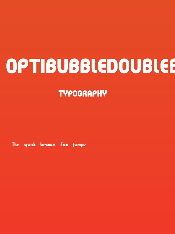 OPTIBubbleDoubleBold Poster