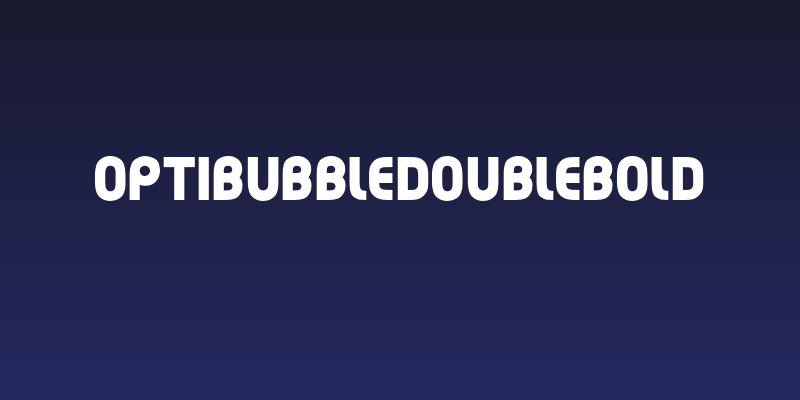 OPTIBubbleDoubleBold Social Header