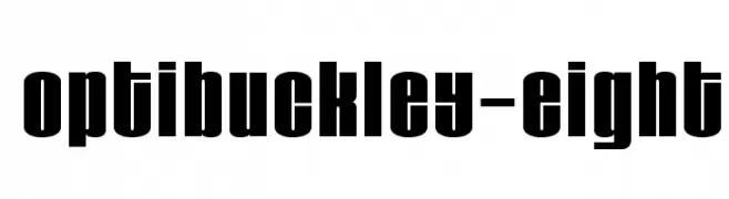 OPTIBuckley-Eight  नि: शुल्क फ़ॉन्ट्स डाउनलोड